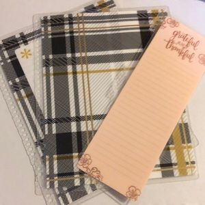 Erin Condren Fall/Thanksgiving themed Planner Cover and Grateful bookmark